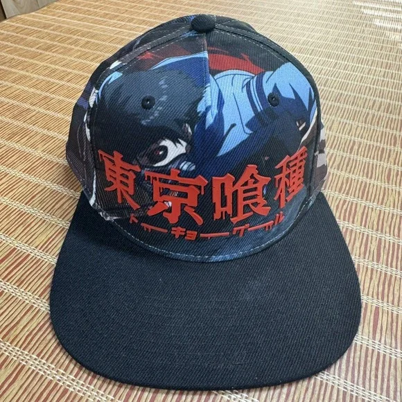 Bioworld Tokyo Ghoul Baseball Hat Flat Bill Snapback Ken Kaneki Eto Yoshimura - Picture 1 of 6